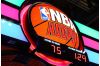 NBA Hoops - Closeup of the marquee