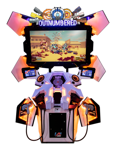 Outnumbered - 2 Player Cabinet Orange